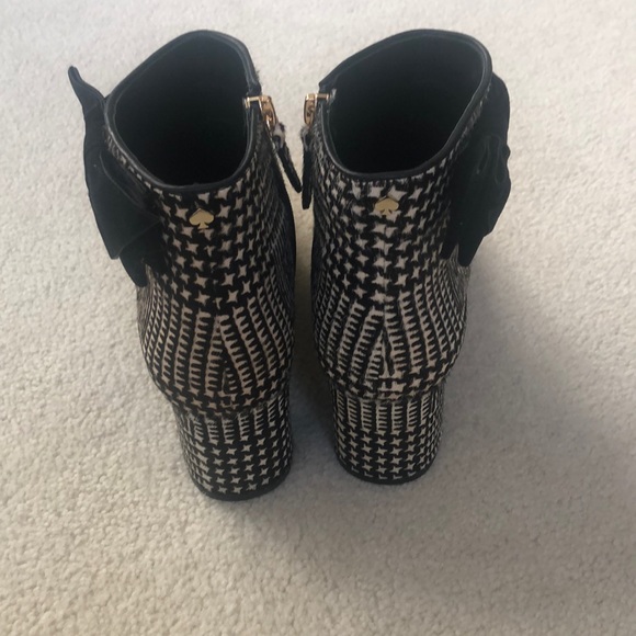 Kate Spade Holly Houndstooth Calf Hair Booties - Picture 11 of 16